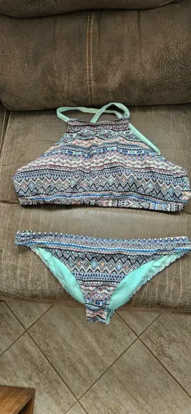 Dámské vzorované dvoudílné plavky vel.L/Xl