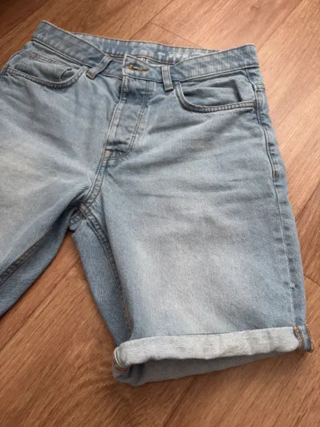 Pánské riflové / džínové kraťase | světle modré | Primark |  8