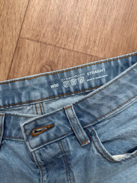 Pánské riflové / džínové kraťase | světle modré | Primark |  2