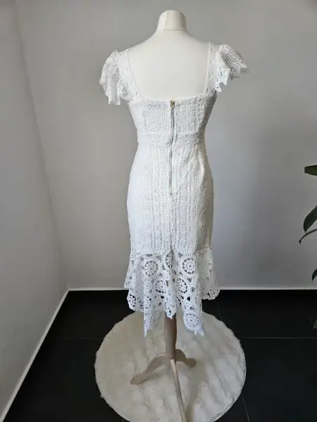 Bílé krajkové šaty ELSA.M by may 2