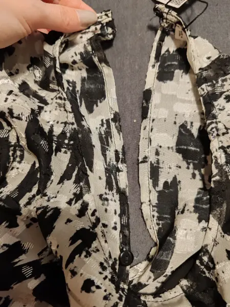 Dámské šaty Mango, černobílé, vel. M 8