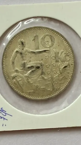 Československá mince 10 Kč 1931