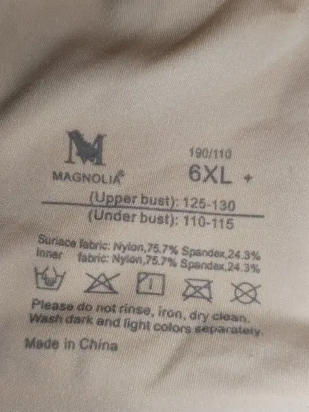 Nová podprsenka magnolia Love 9898 tělová 6XL 4