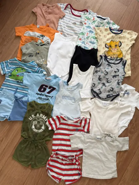 Set oblečení -body s dlouhým/krátkým rukávem, kraťase