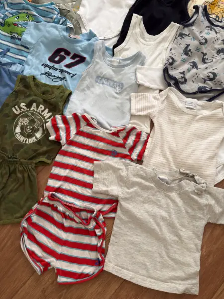 Set oblečení -body s dlouhým/krátkým rukávem, kraťase 4