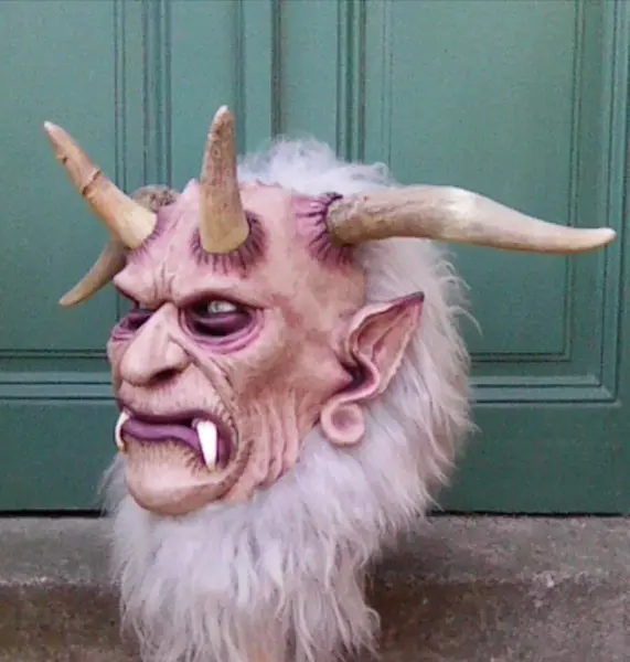 Strašidelná maska čerta Krampus 5