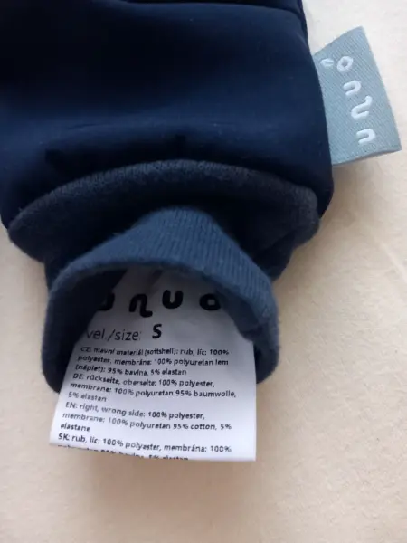 Nové softshellové rukavice Unuo vel. S 2
