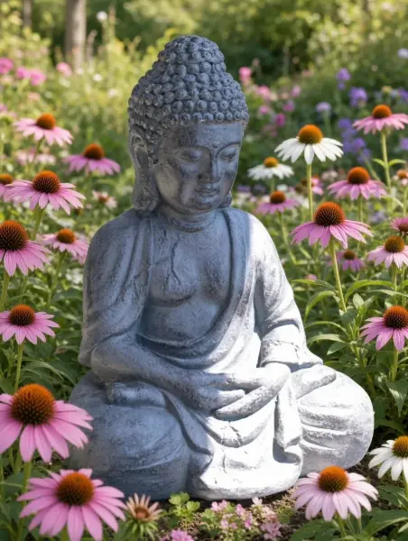 Stylová dekorace: soška / socha Buddha, výška 40 cm 2