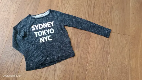 Dětská mikina H&M Sydney Tokyo NYC, vel. 146/152