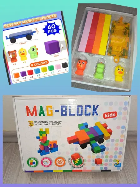 Magnetická stavebnice pro děti - různé sady 3