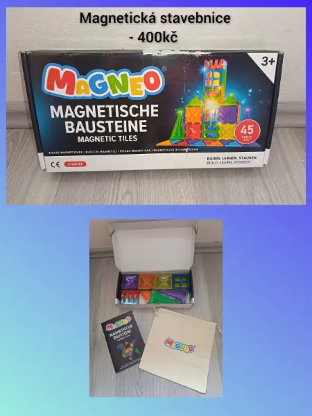 Magnetická stavebnice pro děti - různé sady 2