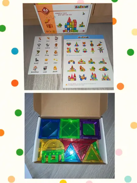 Magnetická stavebnice pro děti - různé sady 8