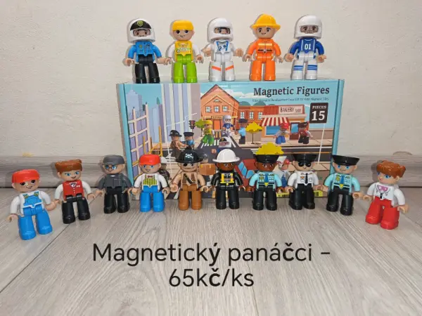 Magnetická stavebnice pro děti - různé sady 16