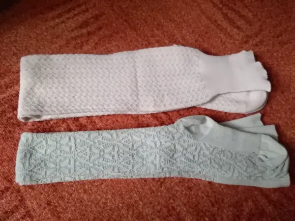 Krepsilonové retro ponožky a podkolenky