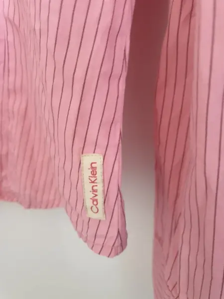 🌸Dámská světle růžová pruhovaná košile vel. S/M🌸 7