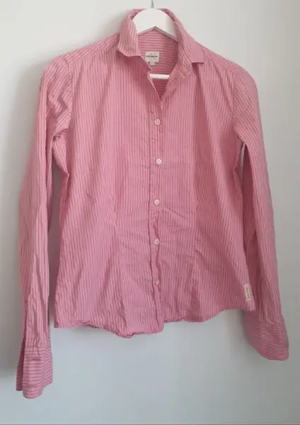 🌸Dámská světle růžová pruhovaná košile vel. S/M🌸 2