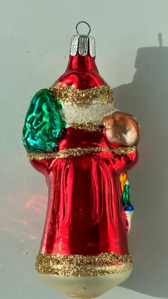 Skleněná vánoční ozdoba Santa Claus 2