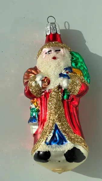 Skleněná vánoční ozdoba Santa Claus