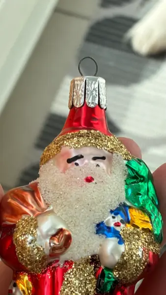 Skleněná vánoční ozdoba Santa Claus 4