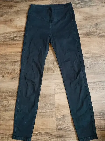 Černé jegginy Calzedonia s vysokým pasem, vel. S