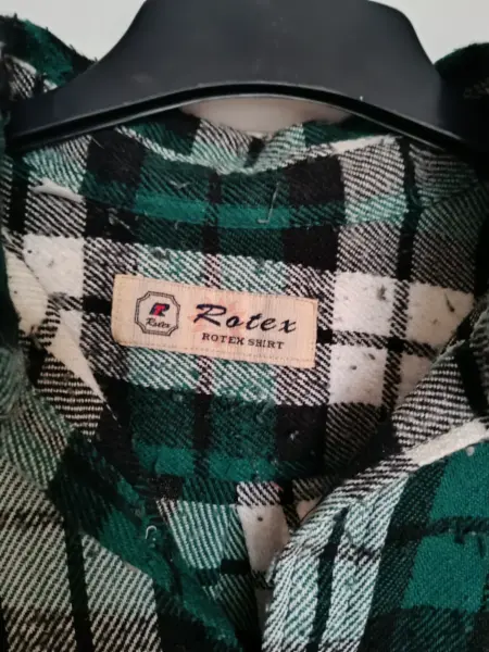 Pánská flanelová košile Rotex, zeleno-černá 2