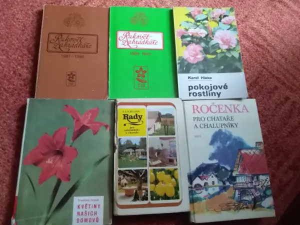 Retro knihy o pěstování květin a Flora Olomouc 18