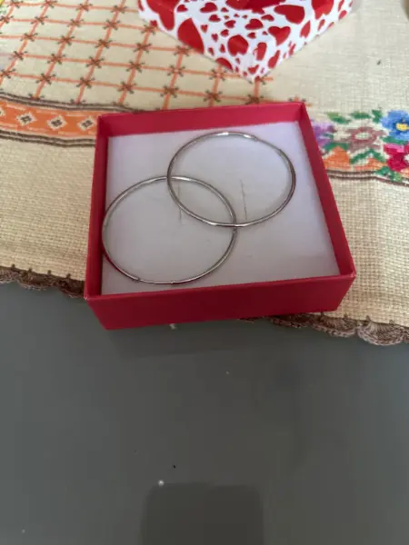 Kruhové náušnice z chirurgické oceli  2