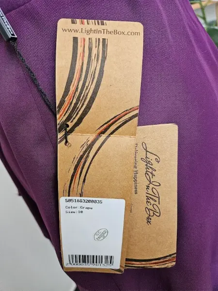 Fialové společenské šaty LightInTheBox, vel. 10 4