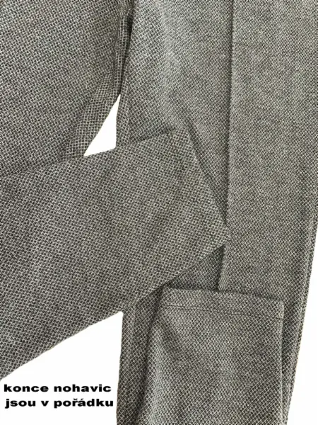 Dámské šedé elegantní kalhoty, super na podzim, vel. 40/42 3