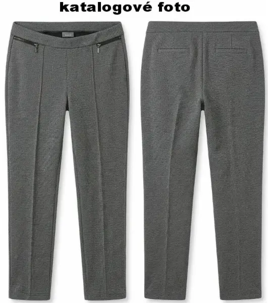 Dámské šedé elegantní kalhoty, super na podzim, vel. 40/42