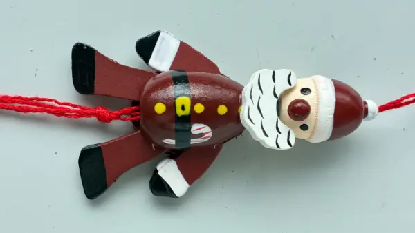 Sada 3 vánočních ozdob: Santa, ptáček a sob 4