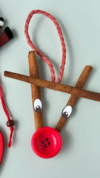 Sada 3 vánočních ozdob: Santa, ptáček a sob 3