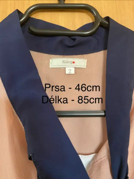 Dámská halenka Kling, béžovo-bílá s modrými detaily 4