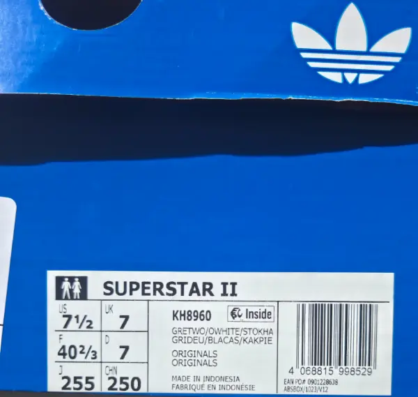 Tenisky Adidas Superstar, šedé, vel. 40 2/3 7