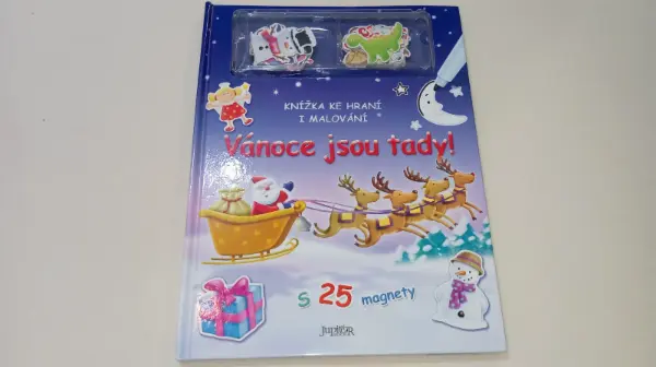 Vánoční knížka se 20 magnety
