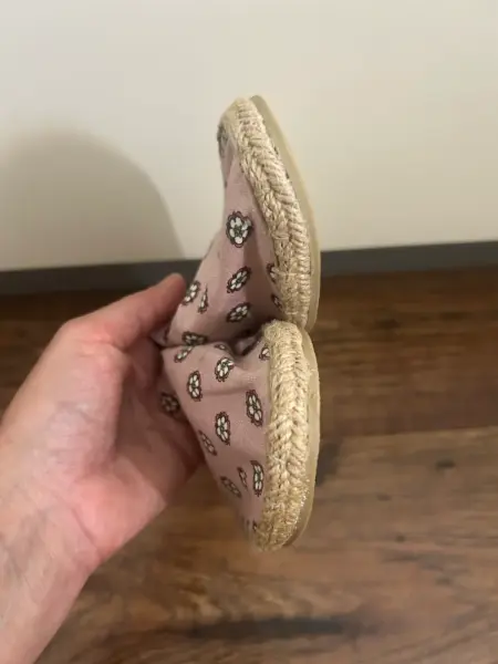 Dámské espadrilky H&M Divided, růžové s kytičkami, vel. 39 3