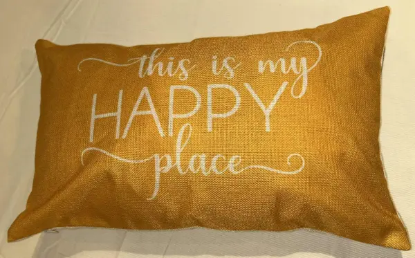 ŽLUTÝ dekorativní povlak na polštář 49 × 29 cm 5