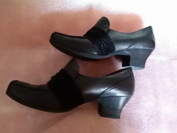 Kožené vintage polobotky