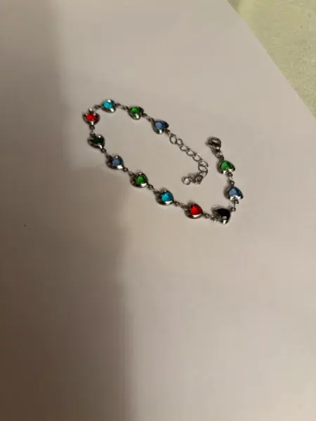 Náramek z chirurgické oceli se srdíčky 3