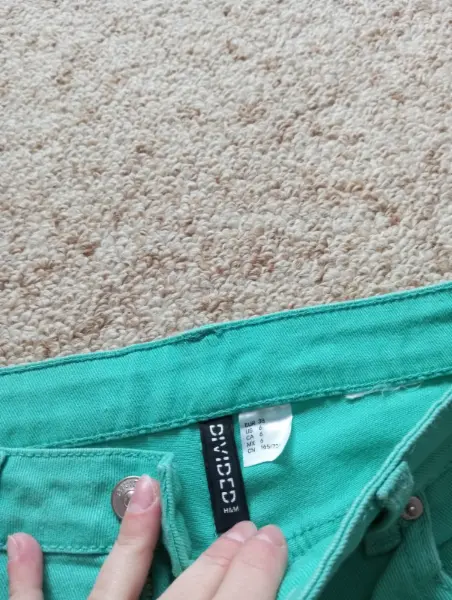 Tyrkysové široké kalhoty H&M Divided 2