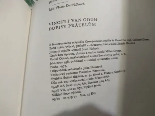 Vincent van Gogh: Dopisy přátelům (1977) 6