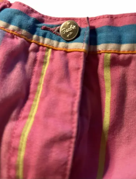 Růžová Barbie sukně, veselé proužky, vel. 5y 8