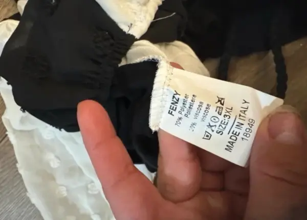 Dámská halenka Fenzy, černobílá, vel. 3XL 3