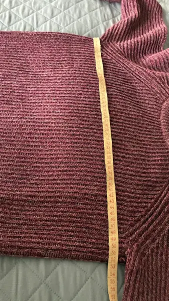 Dámský vínový svetr H&M Basic 6