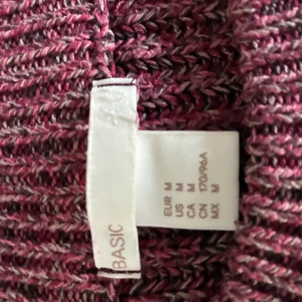 Dámský vínový svetr H&M Basic 3