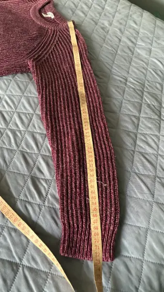 Dámský vínový svetr H&M Basic 5