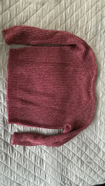 Dámský vínový svetr H&M Basic 9