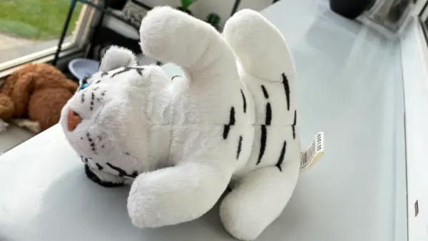 Plyšový bílý tygr 5