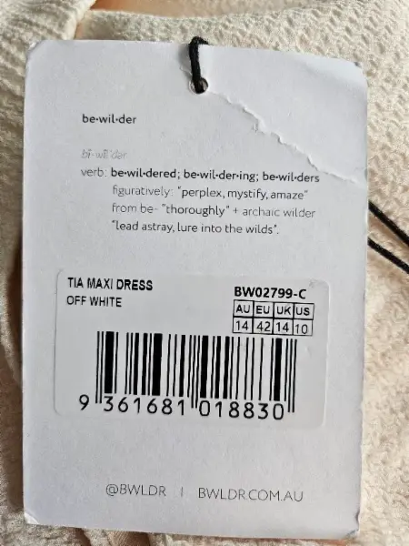Krémové maxi šaty BWLDR 3