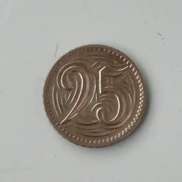 Československá mince 25 haléřů 1933